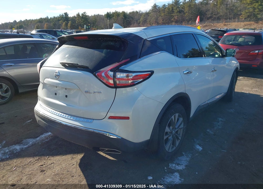 2018 NISSAN MURANO SL VIN: 5N1AZ2MH0JN109970