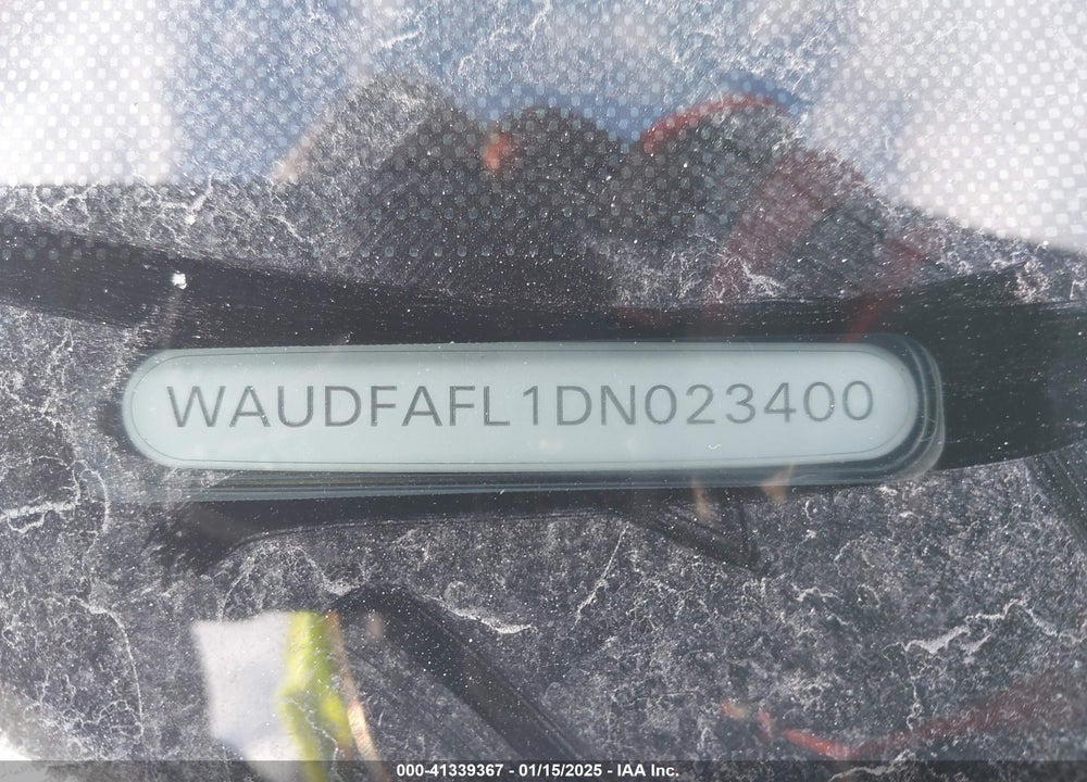 2013 AUDI A4 VIN: WAUDFAFL1DN023400