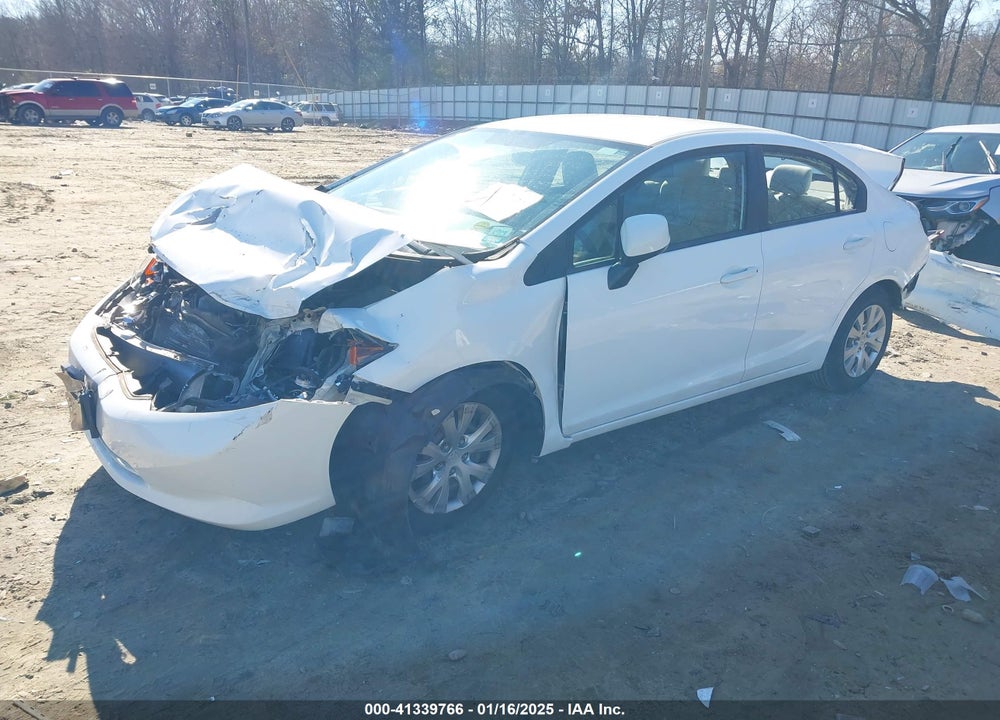 2012 HONDA CIVIC SDN LX VIN: 19XFB2F59CE061670