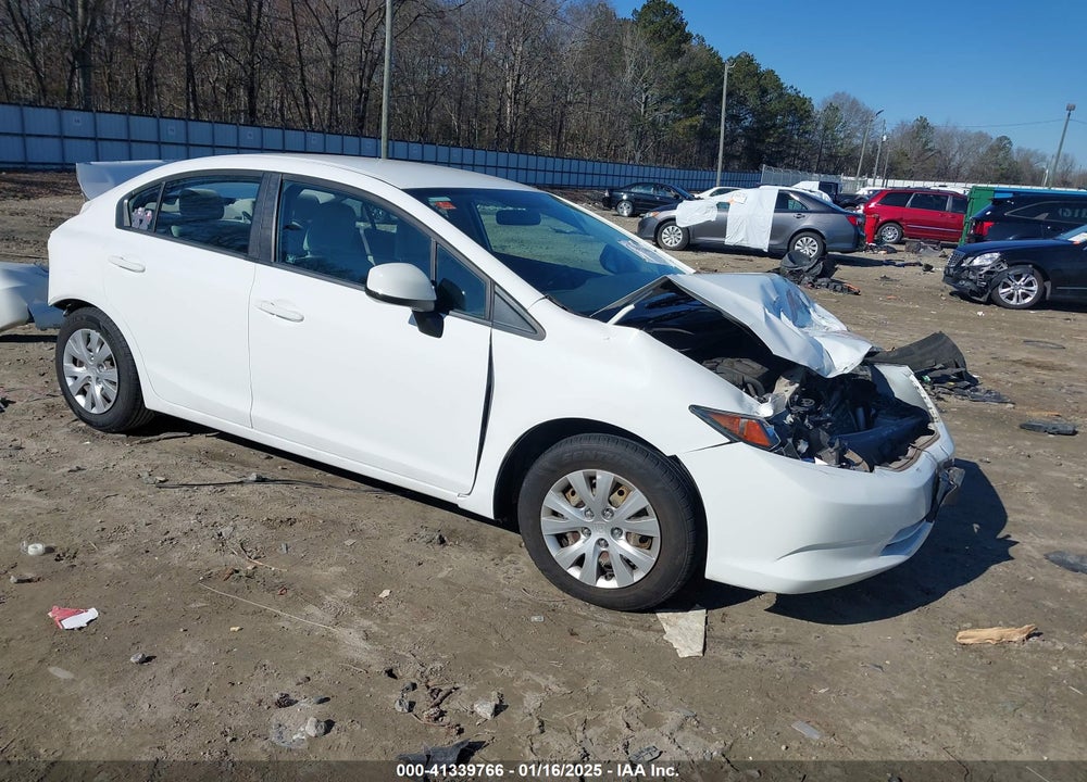 2012 HONDA CIVIC SDN LX VIN: 19XFB2F59CE061670