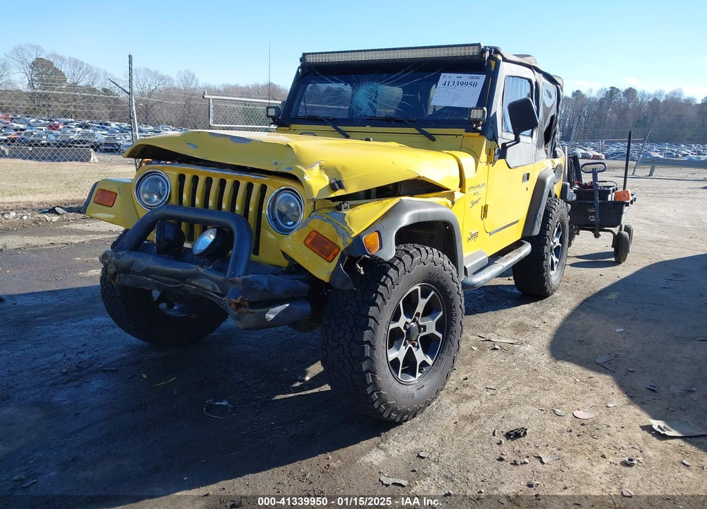 2001 JEEP WRANGLER SPORT VIN: 1J4FA49S91P363287