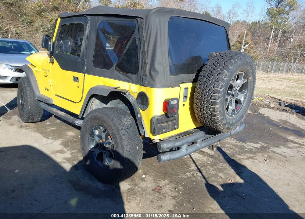 2001 JEEP WRANGLER SPORT VIN: 1J4FA49S91P363287