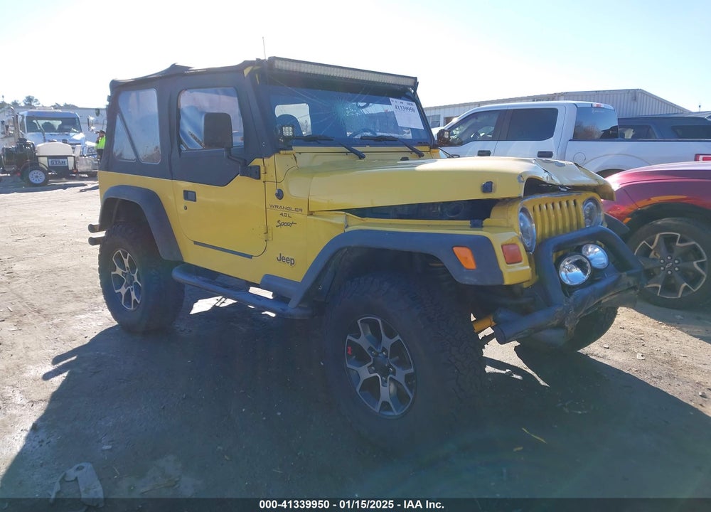 2001 JEEP WRANGLER SPORT VIN: 1J4FA49S91P363287
