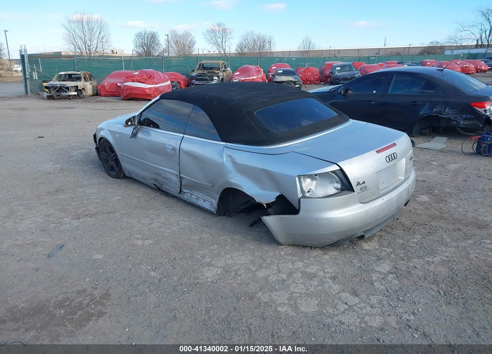 2008 AUDI A4 2.0T VIN: WAUDF48H88K004554