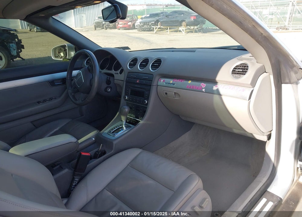 2008 AUDI A4 2.0T VIN: WAUDF48H88K004554