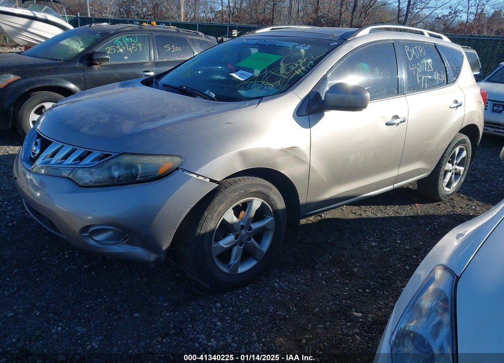 2009 NISSAN MURANO SL VIN: JN8AZ18W59W214764