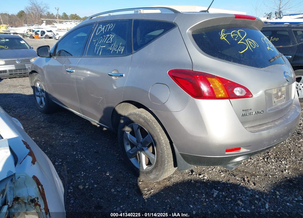 2009 NISSAN MURANO SL VIN: JN8AZ18W59W214764