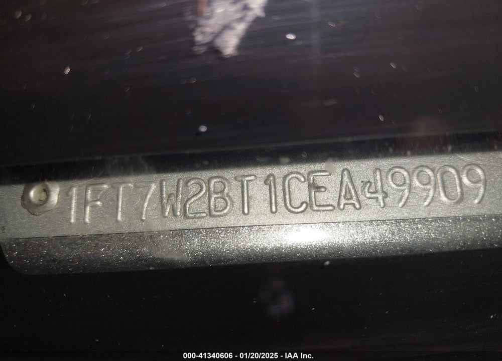 2012 FORD F-250 XLT VIN: 1FT7W2BT1CEA49909