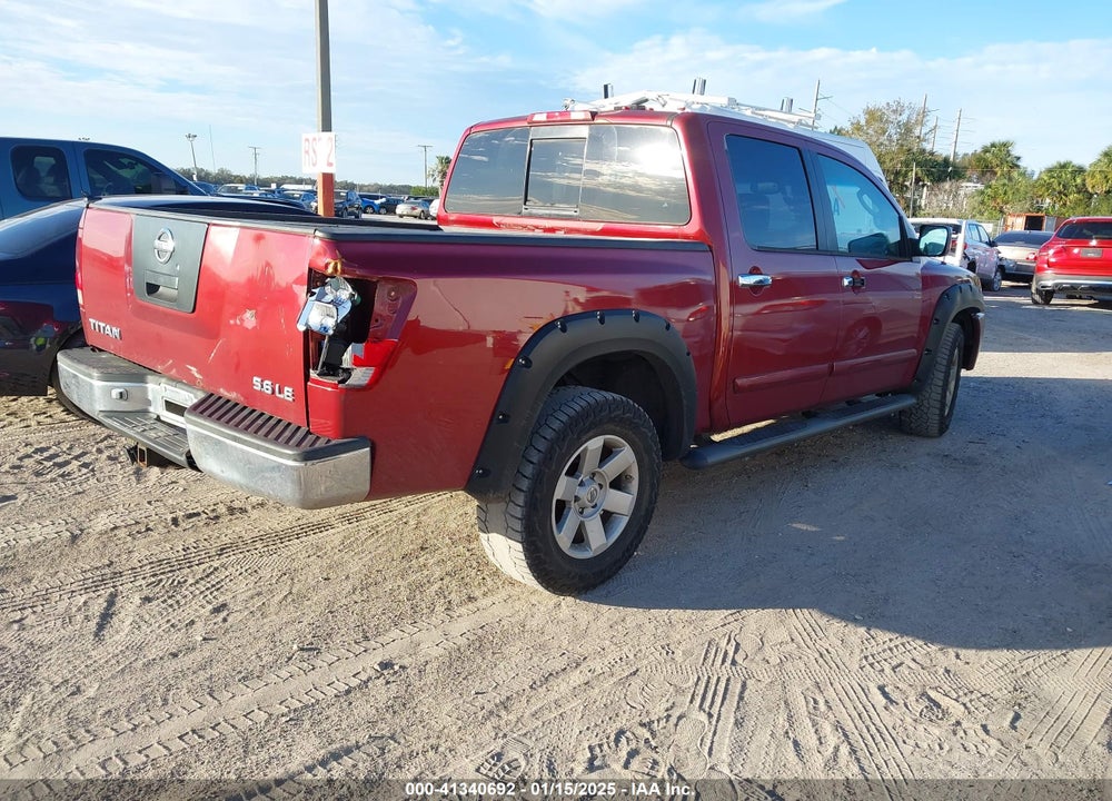 2004 NISSAN TITAN LE VIN: 1N6AA07B74N589062