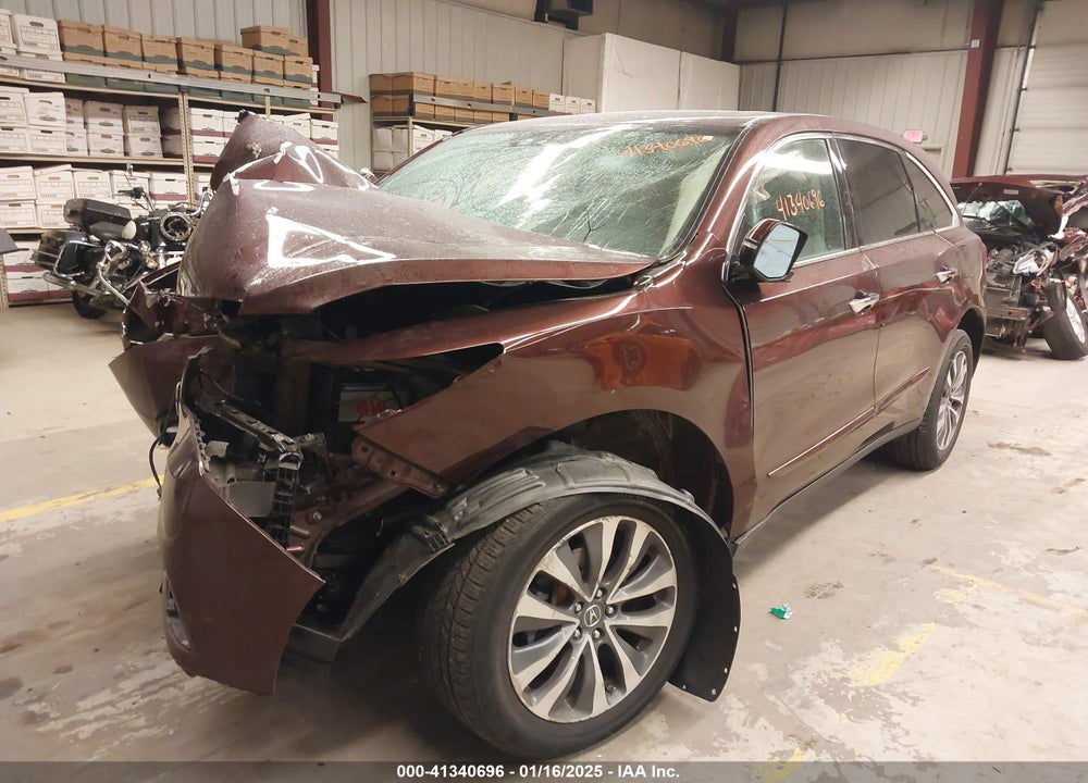 2014 ACURA MDX TECHNOLOGY PACKAGE VIN: 5FRYD3H45EB020851
