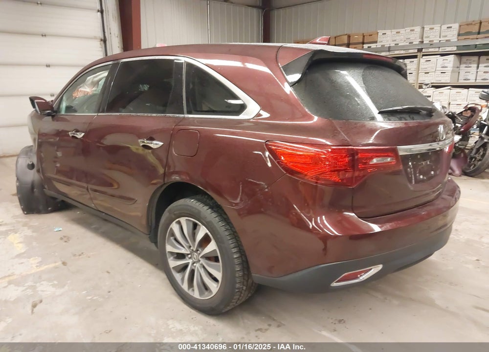 2014 ACURA MDX TECHNOLOGY PACKAGE VIN: 5FRYD3H45EB020851