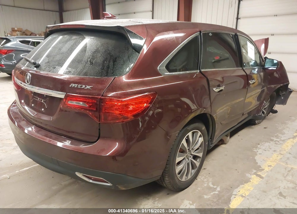 2014 ACURA MDX TECHNOLOGY PACKAGE VIN: 5FRYD3H45EB020851