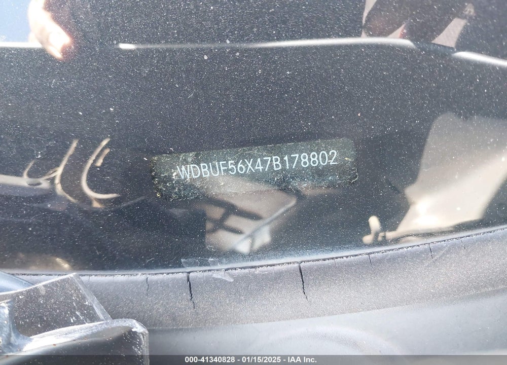 2007 MERCEDES-BENZ E VIN: WDBUF56X47B178802