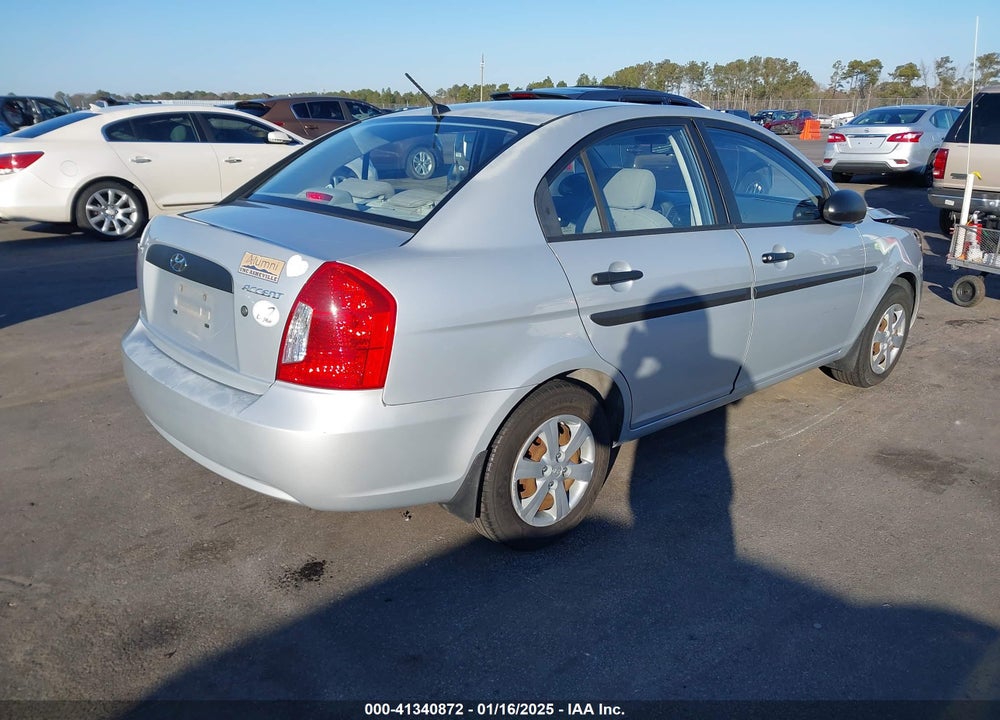 2009 HYUNDAI ACCENT GLS VIN: KMHCM46C29U293279