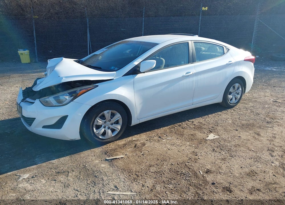 2016 HYUNDAI ELANTRA SE VIN: 5NPDH4AE2GH786473