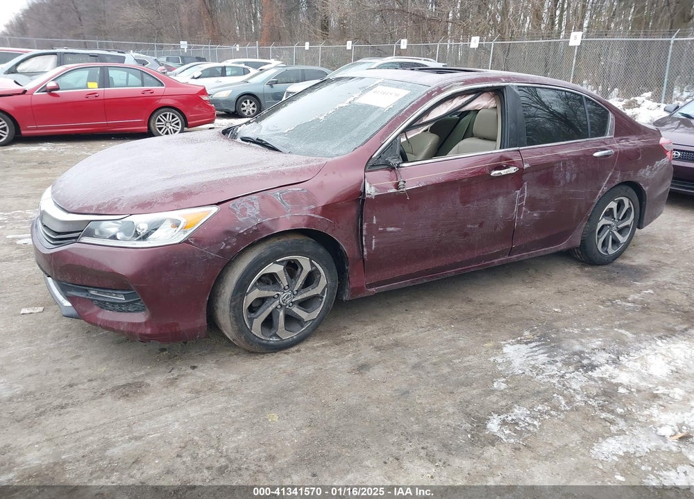 2016 HONDA ACCORD EX-L VIN: 1HGCR2F87GA005732