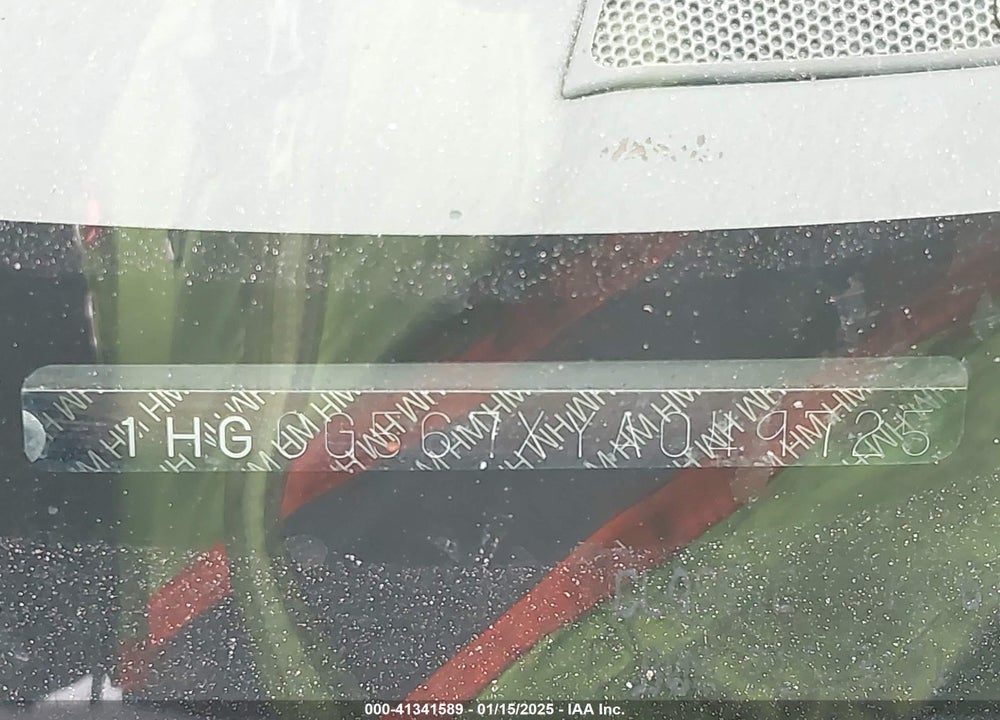 2000 HONDA ACCORD 2.3 SE VIN: 1HGCG567XYA049725