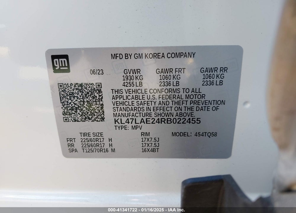 2024 BUICK ENVISTA VIN: KL47LAE24RB022455