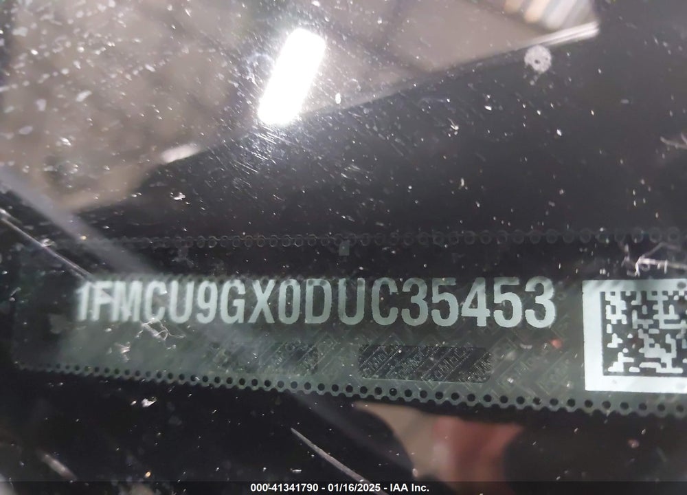 2013 FORD ESCAPE SE VIN: 1FMCU9GX0DUC35453