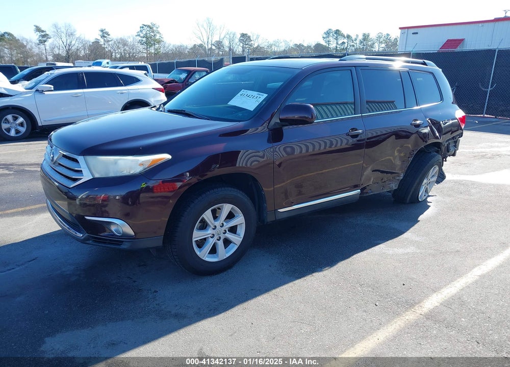 2013 TOYOTA HIGHLANDER PLUS/SE VIN: 5TDZK3EH0DS107456