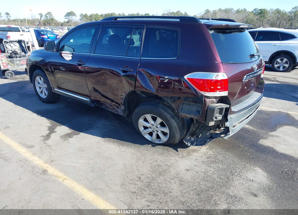 2013 TOYOTA HIGHLANDER PLUS/SE VIN: 5TDZK3EH0DS107456
