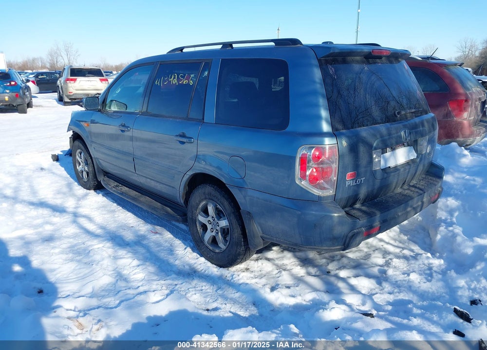 2007 HONDA PILOT EX-L VIN: 5FNYF18587B013744
