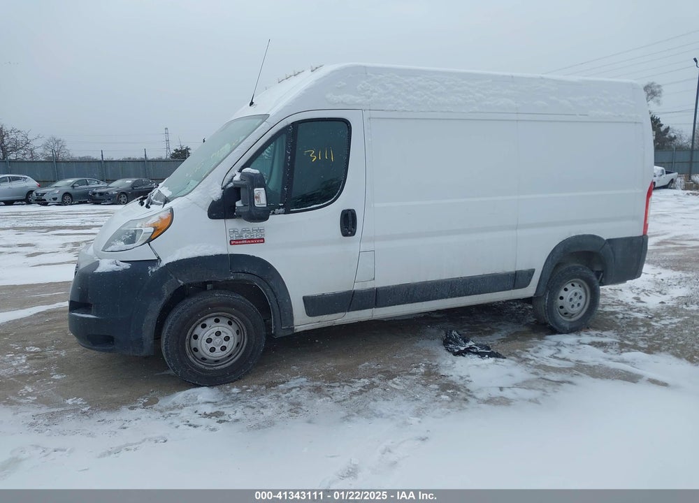 2019 RAM PROMASTER 1500 HIGH ROOF 136 WB VIN: 3C6TRVBG8KE553149