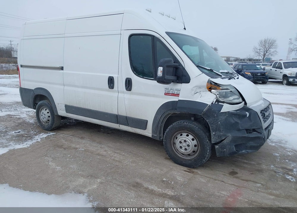 2019 RAM PROMASTER 1500 HIGH ROOF 136 WB VIN: 3C6TRVBG8KE553149