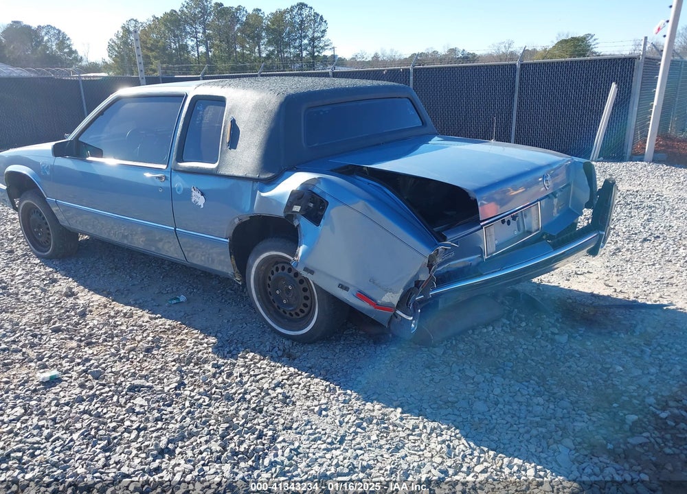 1989 CADILLAC DEVILLE VIN: 1G6CD1150K4291874