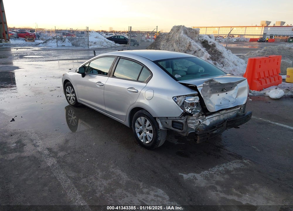 2012 HONDA CIVIC SDN LX VIN: 19XFB2F52CE392493