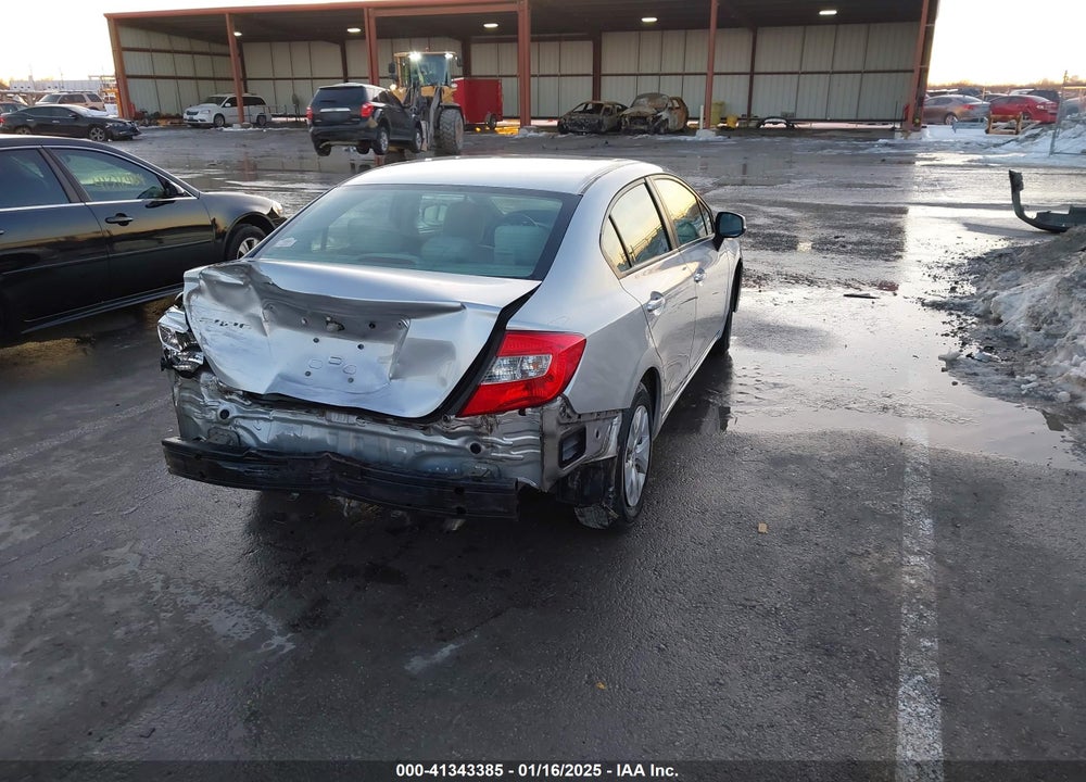 2012 HONDA CIVIC SDN LX VIN: 19XFB2F52CE392493