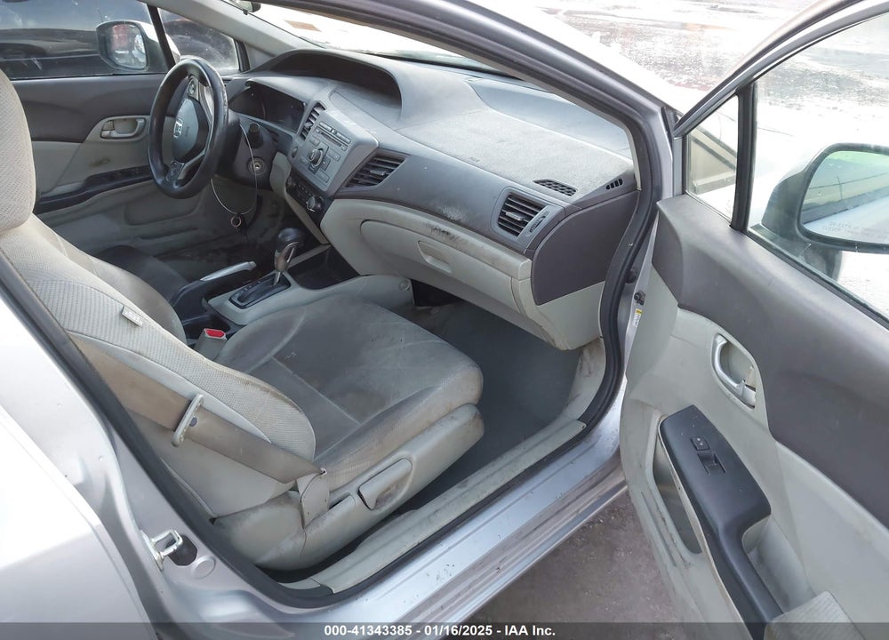 2012 HONDA CIVIC SDN LX VIN: 19XFB2F52CE392493