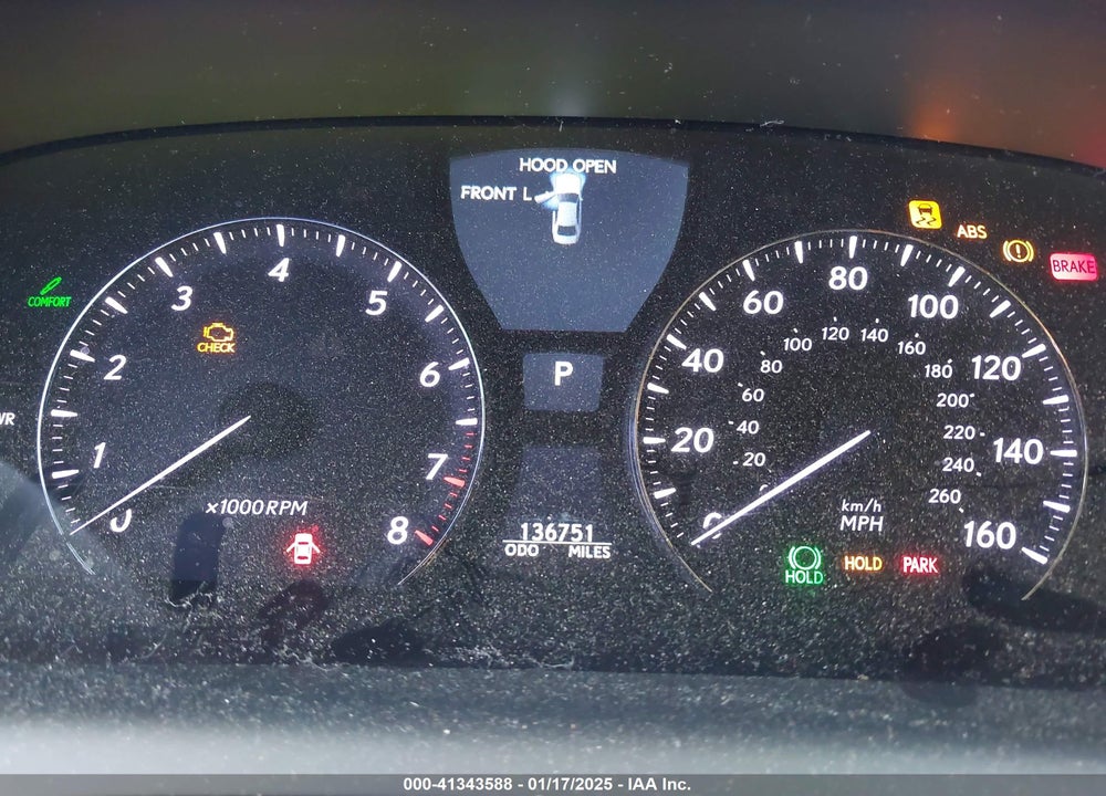 2008 LEXUS LS 600H VIN: JTHDU46F285006078