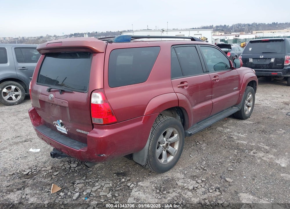 2006 TOYOTA 4RUNNER LIMITED V6 VIN: JTEZU17R168065144