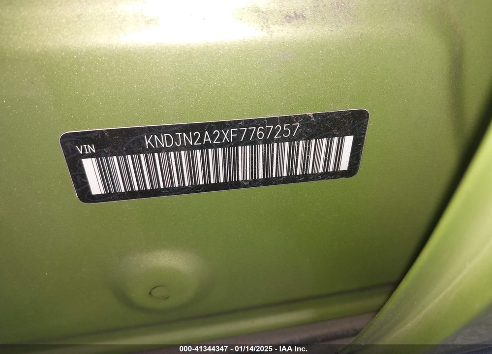 2015 KIA SOUL VIN: KNDJN2A2XF7767257