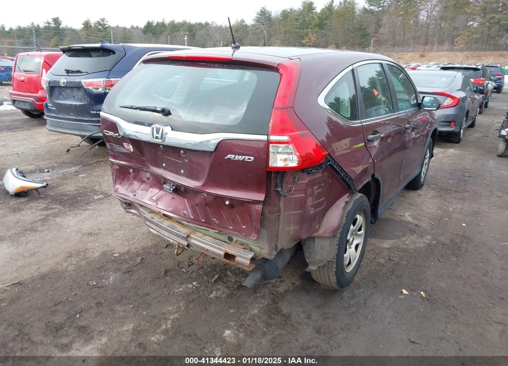 2015 HONDA CR-V LX VIN: 5J6RM4H33FL075083