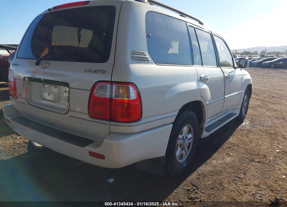 2000 LEXUS LX 470 VIN: JT6HT00W0Y0089537