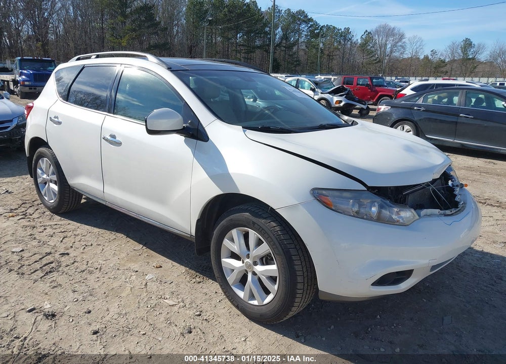 2012 NISSAN MURANO SL VIN: JN8AZ1MU5CW110948