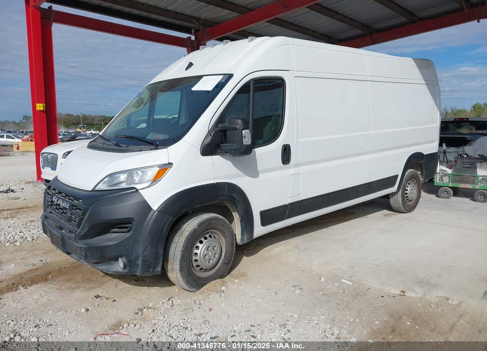 2024 RAM PROMASTER 2500 TRADESMAN HIGH ROOF 159 WB W/PASS SEAT VIN: 3C6LRVDG8RE133415