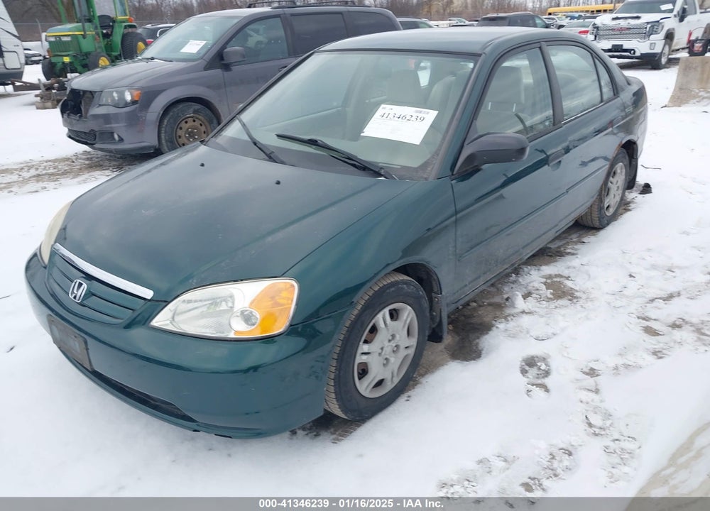 2001 HONDA CIVIC LX VIN: JHMES16591S011320