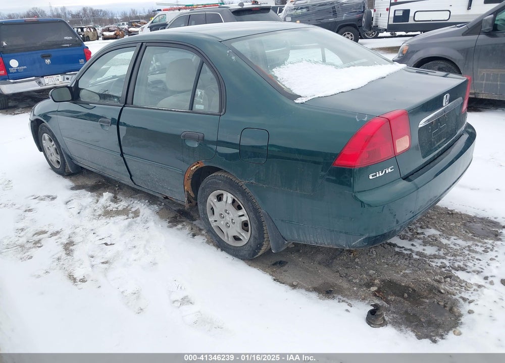 2001 HONDA CIVIC LX VIN: JHMES16591S011320