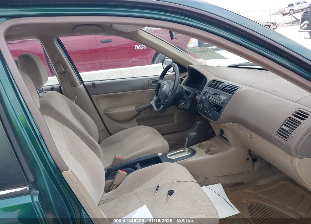 2001 HONDA CIVIC LX VIN: JHMES16591S011320