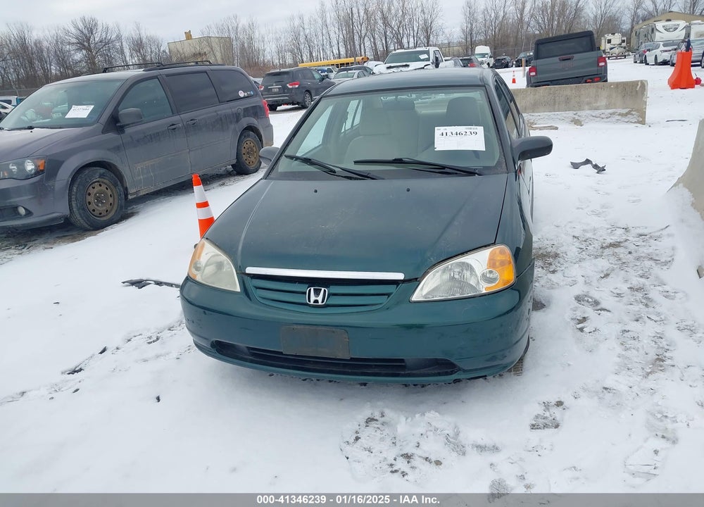 2001 HONDA CIVIC LX VIN: JHMES16591S011320