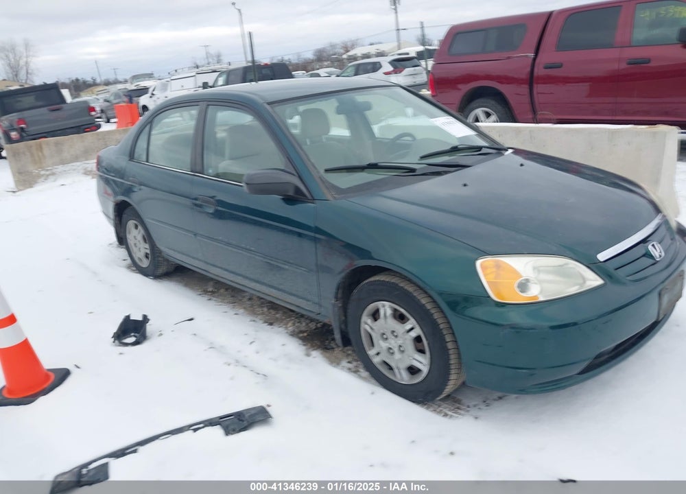 2001 HONDA CIVIC LX VIN: JHMES16591S011320