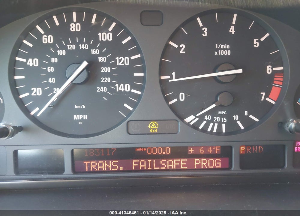 2005 BMW X5 4.4I VIN: 5UXFB53575LV15848