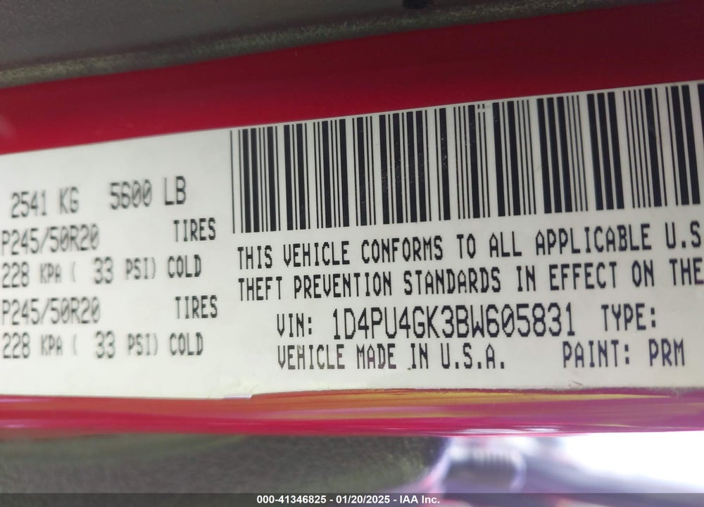 2011 DODGE NITRO HEAT VIN: 1D4PU4GK3BW605831