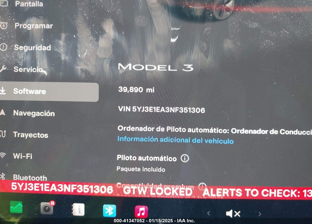 2022 TESLA MODEL 3 VIN: 5YJ3E1EA3NF351306