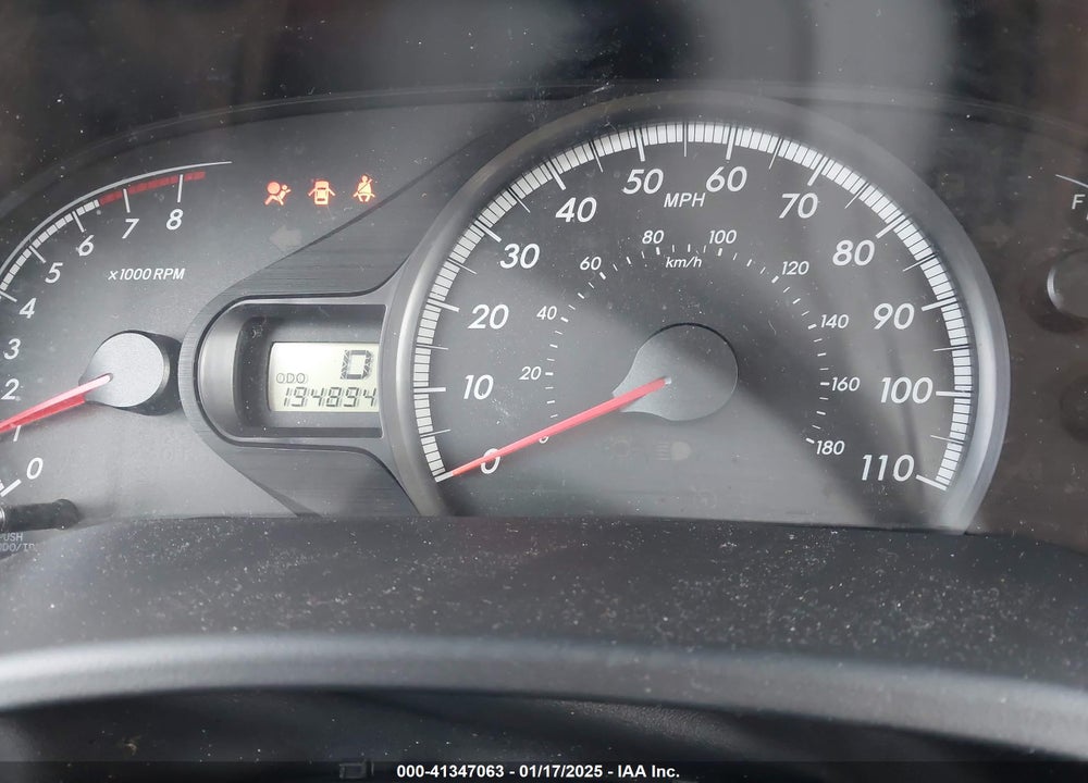 2012 TOYOTA SIENNA LE 7 PASSENGER VIN: 5TDJK3DC8CS032278