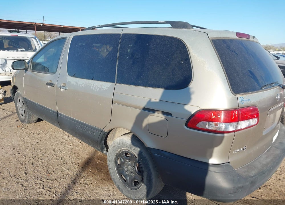 2002 TOYOTA SIENNA LE VIN: 4T3ZF13C12U463118