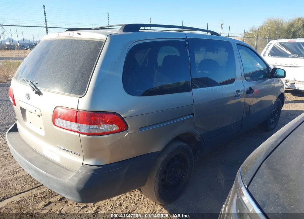 2002 TOYOTA SIENNA LE VIN: 4T3ZF13C12U463118